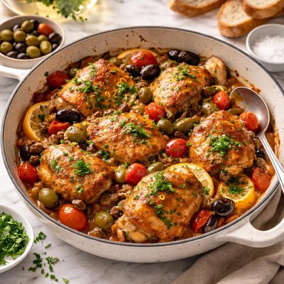 Image of Braised Ligurian Chicken