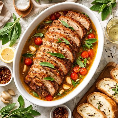 Image of Braised Pork Loin with Sage