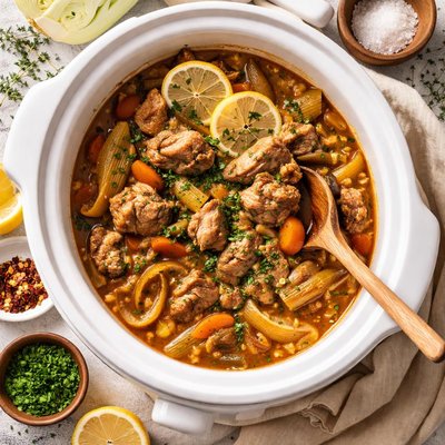 Image of Braised Pork with Fennel Crock Pot