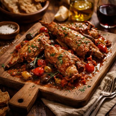 Image of Braised Rabbit Italian Style
