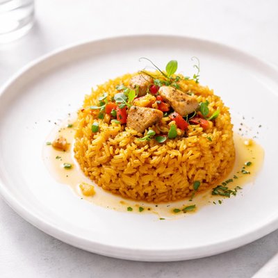 Image of Braised Rice with Saffron