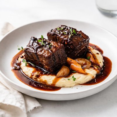 Image of Braised Short Ribs with a Red Wine Reduction