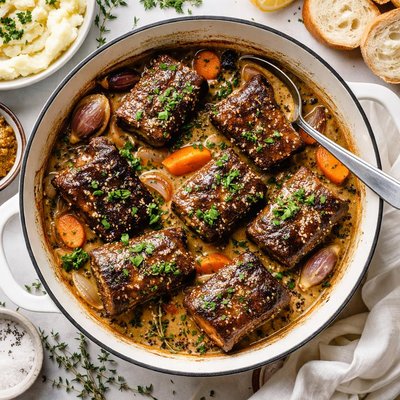 Image of Braised Short Ribs with Dijon Mustard