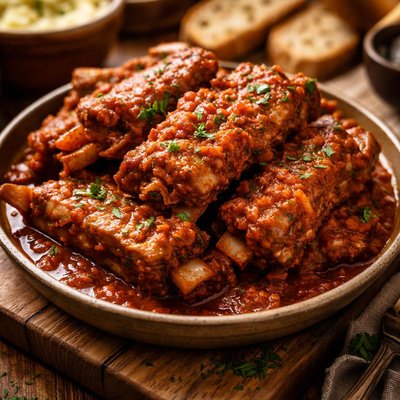 Image of Braised Tomato Spareribs Crock Pot