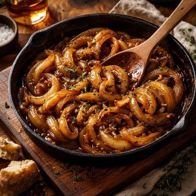 Image of Braised Whiskey Onions