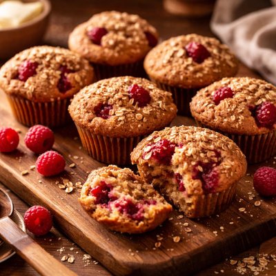 Image of Bran Raspberry Muffins