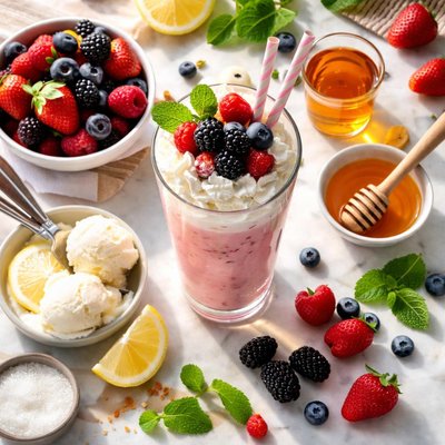 Image of Brandied Berry Milk Shake