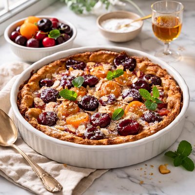 Image of Brandied Fruit Clafouti