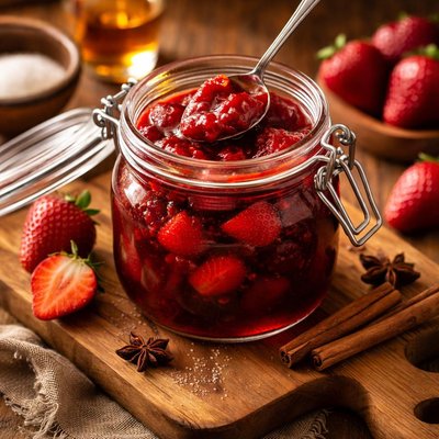 Image of Brandied Strawberry Sauce