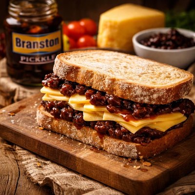 Image of Branston Pickle and Cheese Sandwich