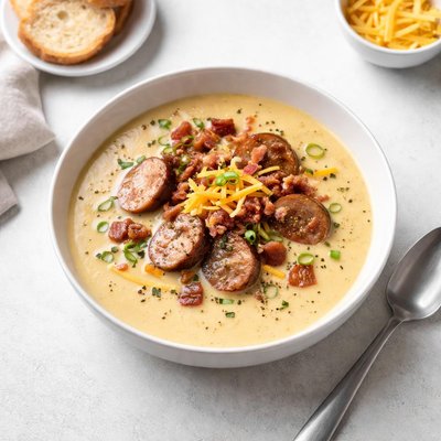 Image of Brat Beer and Cheese Soup