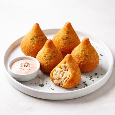 Image of Brazilian Chicken Appetizer Coxinhas De Galinha