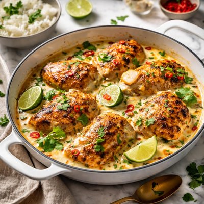 Image of Brazilian Chicken with Coconut Milk Sauce