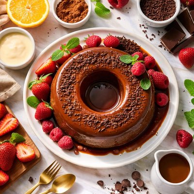 Image of Brazilian Chocolate Flan