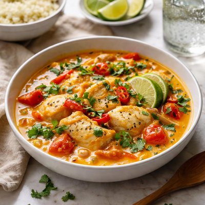 Image of Brazilian Fish Coconut Milk Stew Low Carb