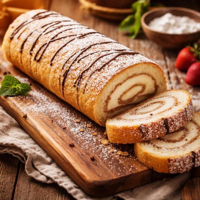 Image of Brazo De Gitano Rolled Sponge Cake Spain