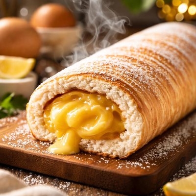 Image of Brazo De Mercedes Creme Filled Log Cake