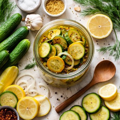 Image of Bread and Butter Pickles Cukes or Summer Squash