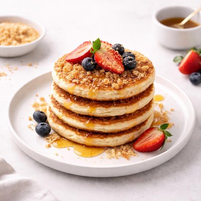 Image of Bread Crumb Pancakes Low Fat and Dairy Free