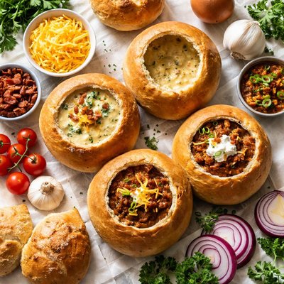 Image of Bread Machine Bread Bowls