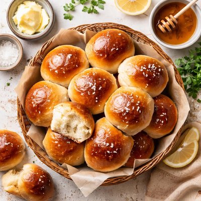 Image of Bread Machine Butter Rolls