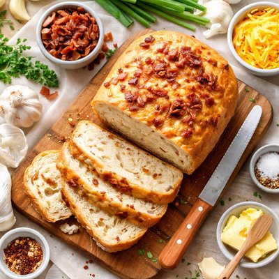 Image of Bread Machine Cheese and Bacon Bread
