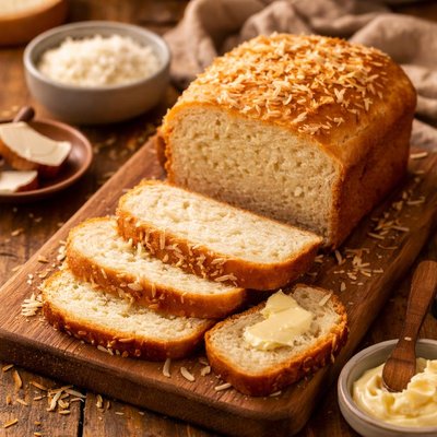 Image of Bread Machine Coconut Bread