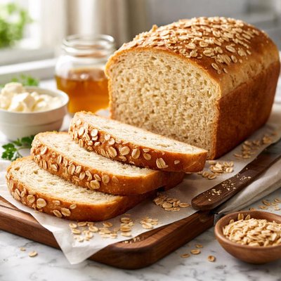 Image of Bread Machine Oatmeal Bread