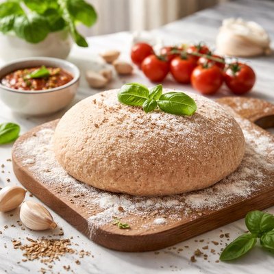 Image of Bread Machine Pizza Dough with Whole Wheat Flour