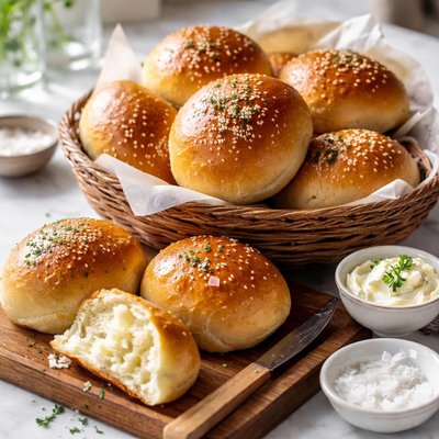 Image of Bread Machine to Oven Sandwich Rolls