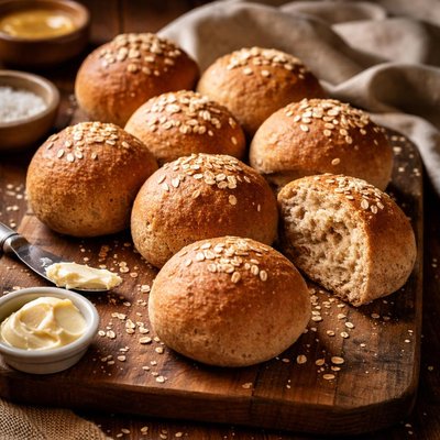 Image of Bread Machine Whole Wheat Rolls