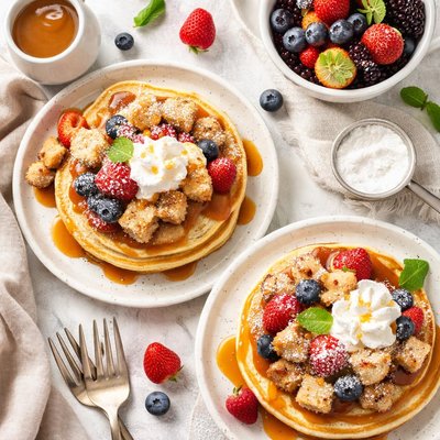 Image of Bread Pudding Pancakes
