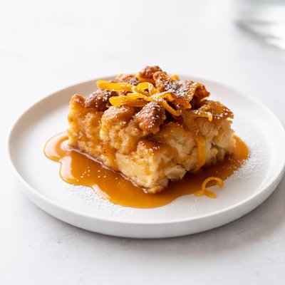 Image of Bread Pudding with Orange Caramel Sauce