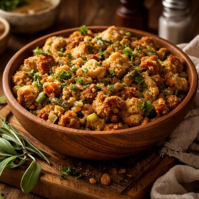 Image of Bread Stuffing for Turkey or Pork Chops