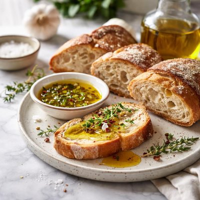 Image of Bread with Olive Oil