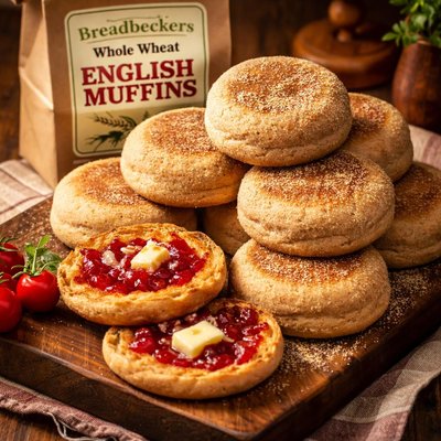 Image of Breadbeckers Whole Wheat English Muffins