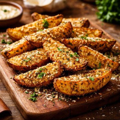 Image of Breaded Baked Parmesan Potatoes