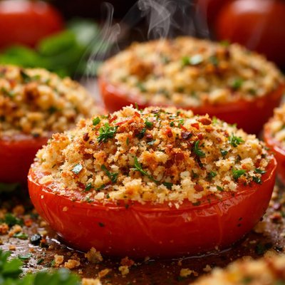 Image of Breaded Baked Tomatoes