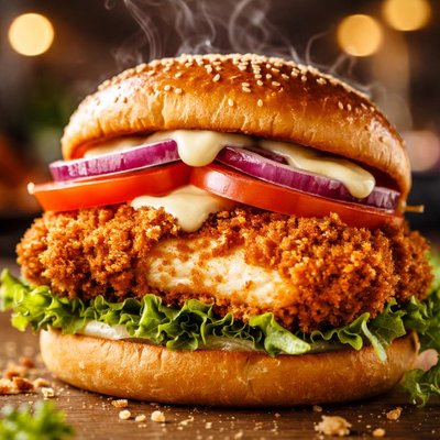 Image of Whole30 Breaded Chicken Burger