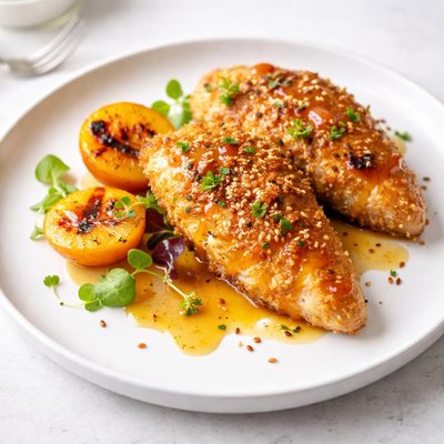 Image of Breaded Glazed Apricot Chicken