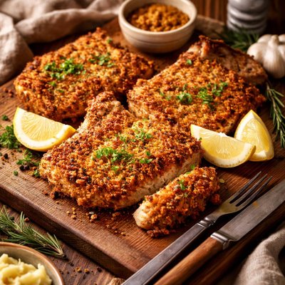Image of Breaded Mustard Pork Chops