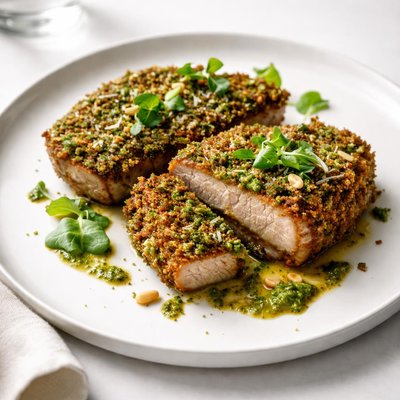 Image of Breaded Pesto Pork Chops