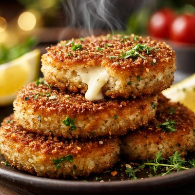 Image of Breaded Sauteed Goat Cheese Patties