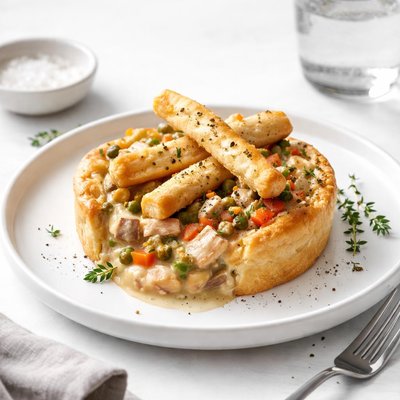 Image of Breadstick Topped Chicken Pie
