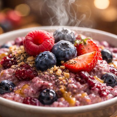 Image of Breakfast Berry Pudding