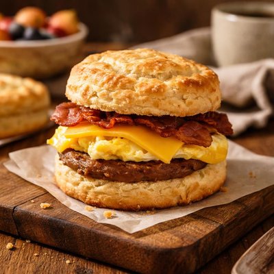 Image of Whole30 Breakfast Biscuit Sandwich