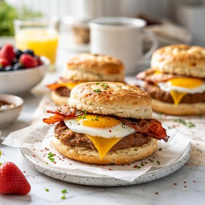 Image of Breakfast Biscuit Sandwiches