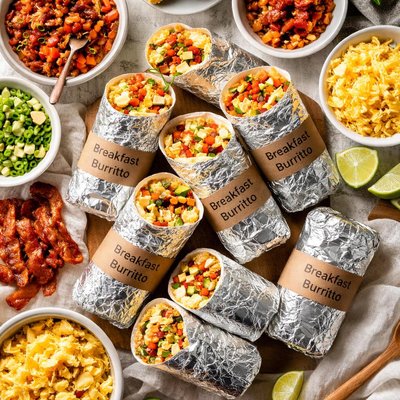 Image of Breakfast Burritos for the Freezer