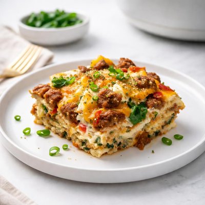 Image of Breakfast Casserole in the Crock Pot