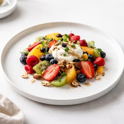 Image of Breakfast Fruit and Nuts Salad